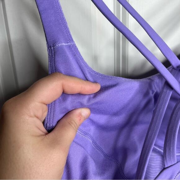 Lululemon Moment To Movement 2-In-1 Tank Enchanted Iris Athletic Tank Top Size 4 - Picture 7 of 8